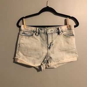 Calvin Klein bleached washed out jean shorts sz 28